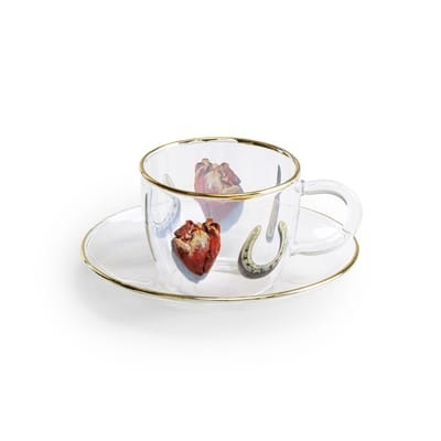 Toiletpaper - I Love You Kaffeetasse - Seletti bunt en glas