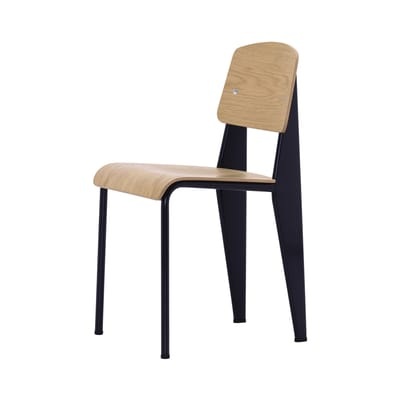 Standard Stuhl / By Jean Prouvé, 1934 - Metall & Holz - Vitra holz natur en holz
