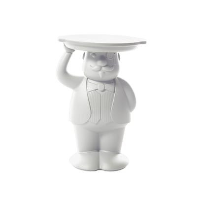 Ambrogio Beistelltisch / 42,5 x 38,5 x H 60,5 cm - Polyethylen - Slide weiß en plastikmaterial
