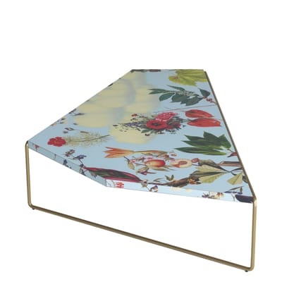 Zagazig Couchtisch / 113 x 74 cm x H 27 cm - Driade blau/bunt en metall/holz