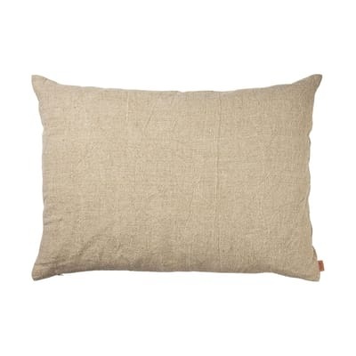 Kissen Heavy Large textil beige / 100% Leinen - 80 x 60 cm - Ferm Living beige en textil