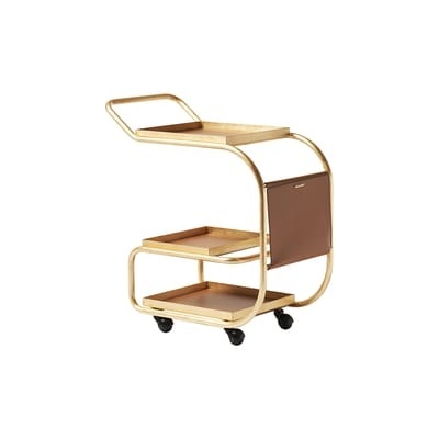 Zenzero Ablage / Metall & Recyclingleder - Opinion Ciatti braun/gold en metall/leder
