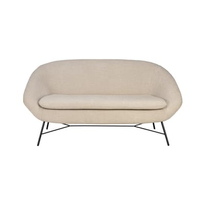 Sofa Barrow textil weiß / L 141 cm - Ethnicraft weiß en textil