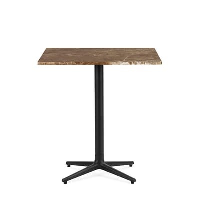 Allez 4L OUTDOOR quadratischer Tisch / 70 x 70 cm - Marmor - Normann Copenhagen braun en stein