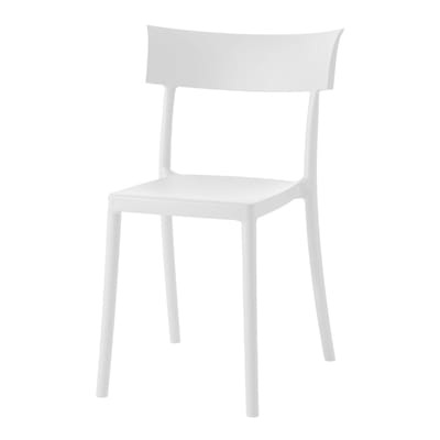 Catwalk Stapelbarer Stuhl / Recycelt - Matte Soft-Touch-Oberfläche - Kartell weiß en plastikmaterial
