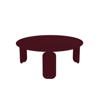 Bebop Couchtisch / Ø 80 x H 32 cm - Fermob rot en metall