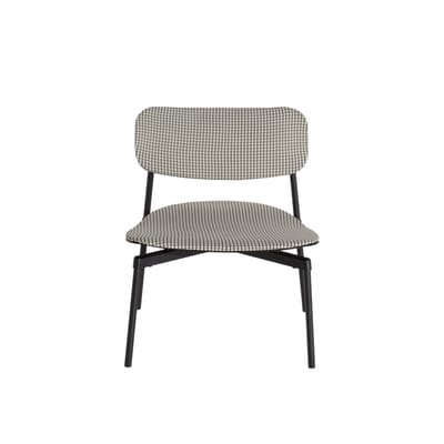 Fromme Soft Niedrig stapelbarer Sessel / Stoff - Petite Friture weiß/beige en textil