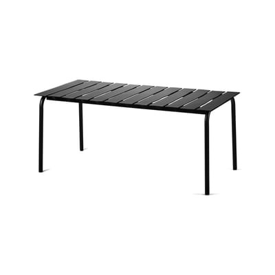 Aligned rechteckiger Tisch / By Maarten Baas - 170 x 85 cm / Aluminium - valerie objects schwarz en metall