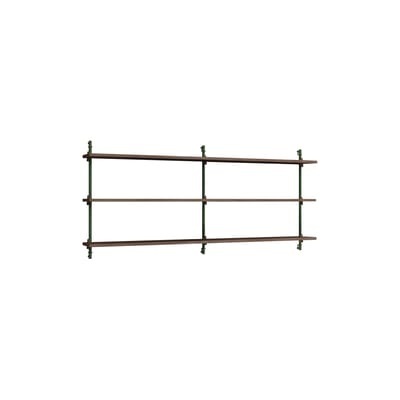 Regal Wall Shelving ? ws.65.2 holz braun / B 162 x H 65 cm x Prof. 17,5 cm - MOEBE braun en holz