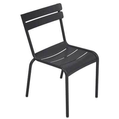 Luxembourg Stapelbarer Stuhl / Metall - Fermob grau en metall