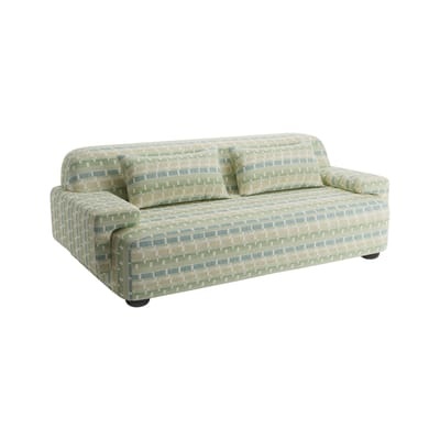Lena Sofa / L 230 cm - 3-Sitzer - POPUS EDITIONS grün en textil