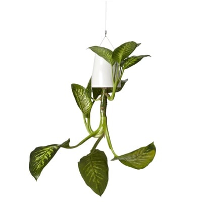 Sky Blumenkasten aus recyceltem Polypropylen - Large (H 18,7 cm) - zum Aufhängen - Boskke weiß en plastikmaterial
