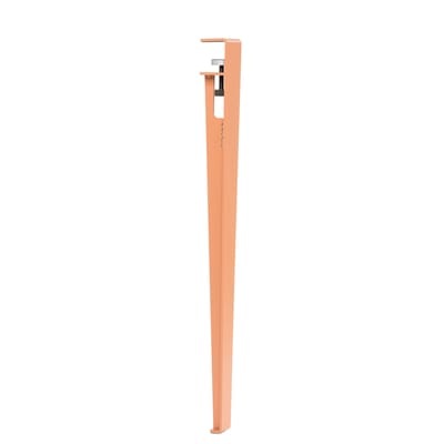 Fuß aus Stahl mit Klammersystem / H 75 cm - Um Tische & Schreibtische zu gestalten - TipToe rosa en metall