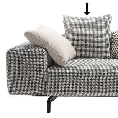 Kissen / 48 x 48 cm - Kartell schwarz en textil