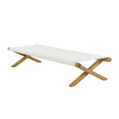Elit Sonnenliege / Klappbar - Ethimo beige/holz natur en textil/holz