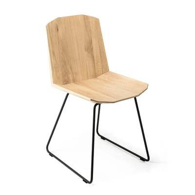Facette Stuhl / Eiche massiv - Ethnicraft holz natur en metall/holz
