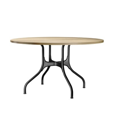 Milà Runder Tisch / Metall & Holz - Ø 130 cm - Magis schwarz/holz natur en metall/holz