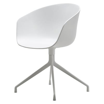About a chair Drehsessel 4 Füße - Drehstuhl - Hay weiß en plastikmaterial
