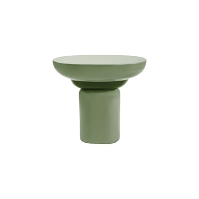 Babka Table d?appoint / 55 x 32 x H 50 cm - Glasfaser - POPUS EDITIONS grün en plastikmaterial