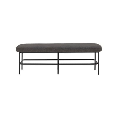 Farell Gepolsterte Bank / L 140 cm - Stoff - Bloomingville grau en textil