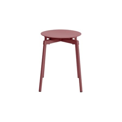 Fromme Stappelbarer Hocker / Aluminium - Petite Friture rot en metall
