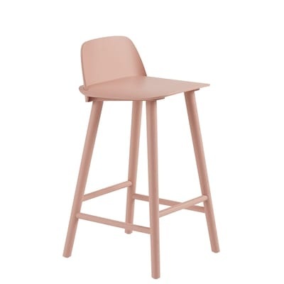 Nerd Hochstuhl / H 65 cm - Holz - Muuto rosa en holz