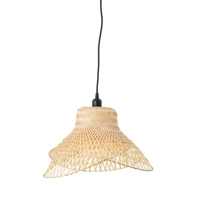 Bamboo Pendelleuchte / Ø48 cm - Bambou tressé - Bloomingville holz natur en faser/holz