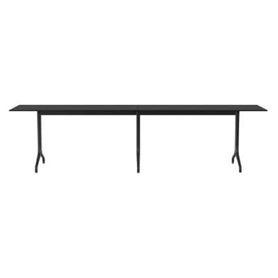 Belleville OUTDOOR rechteckiger Tisch / 300 x 75 cm - Massivlaminat - Vitra schwarz en holz