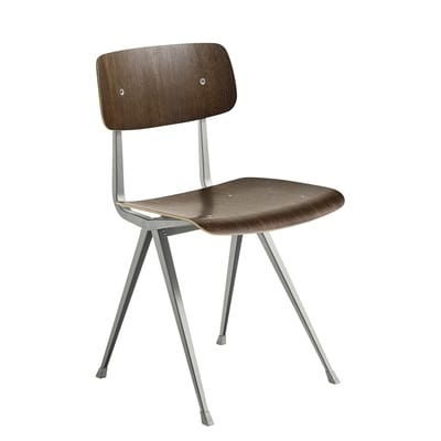 Result Stuhl / Neuauflage des Originals aus dem Jahr 1958 - Hay beige/holz natur en metall/holz