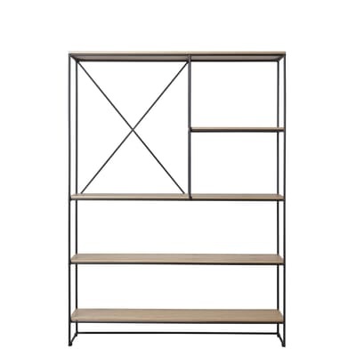 Planner Large Regal / MC520 - L 121 x H 165 cm - Fritz Hansen schwarz/holz natur en metall/holz