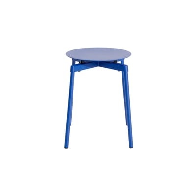 Fromme Stappelbarer Hocker / Aluminium - Petite Friture blau en metall