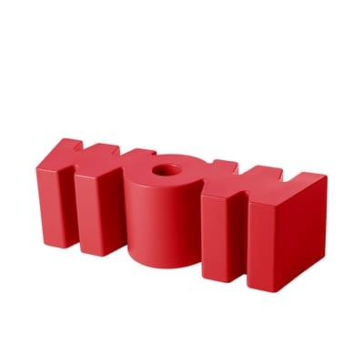 Slide design - Wow Bank / L 147 cm Rot