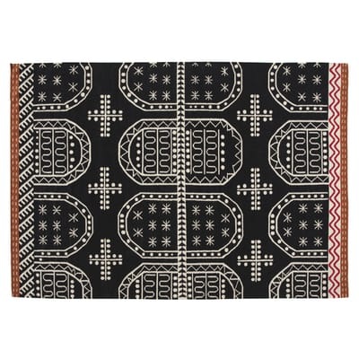 Kilim Tasili Teppich / 240 x 170 cm - Gan schwarz en textil