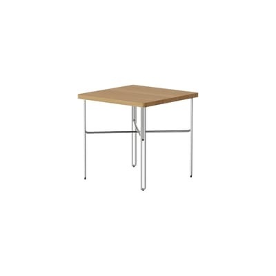 Beistelltisch Inline holz natur / 40 x 40 x H 40 cm - NINE holz natur en holz