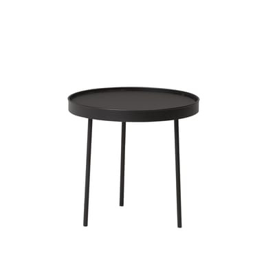 Couchtisch Stilk Medium holz schwarz / Ø 45 cm x H 42 cm - Northern schwarz en holz