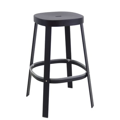 Thor Barhocker / H 75 cm - Metall - Emu schwarz en metall