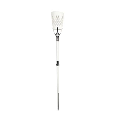 Outdoor-Solarstehleuchte La Lampe Parade metall weiß / Gartenleuchte zum Einstecken Hybride & Online - Maiori weiß en metall