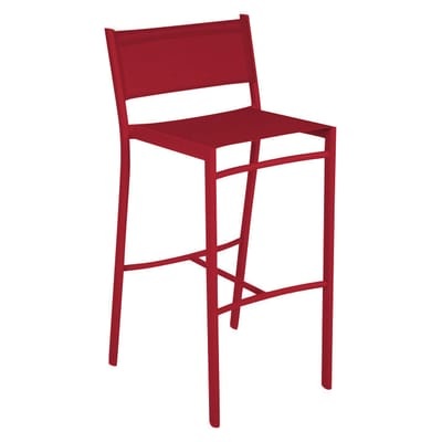 Costa Hochstuhl - Fermob rot en textil