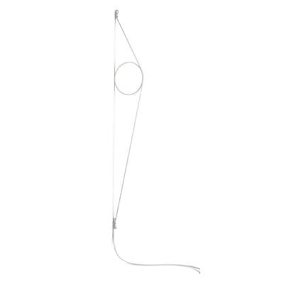 Wirering Wandleuchte / LED - H 208 cm - Flos weiß en metall