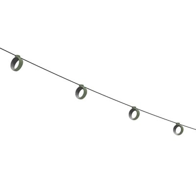 Hoop Lichtgirlande im Freien LED / Außen - 12 Meter / Bluetooth - Fermob grün en plastikmaterial