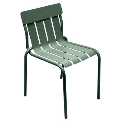 Stripe Stapelbarer Stuhl / von Matali Crasset - Fermob grün en metall