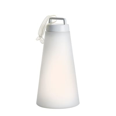 Sasha Large Lampe ohne Kabel / LED / H 41 cm - Carpyen weiß en plastikmaterial