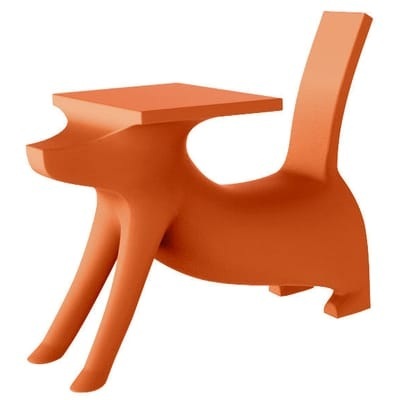 Kinderschreibtisch Le Chien Savant plastikmaterial orange / mit integriertem Sitz - Magis orange en plastikmaterial