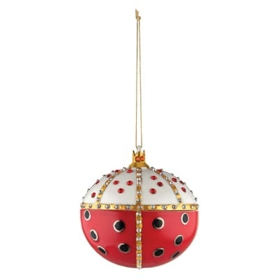 Alessi Faberjori Re Coccinello Weihnachtsbaumkugel