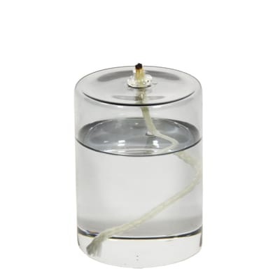 Olie Öllampe / Ø 7,5 cm x H 10 cm - ENOstudio grau/transparent en glas