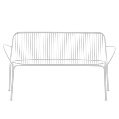 HiRay Sofa / Metall - L 121 cm - Kartell weiß en metall