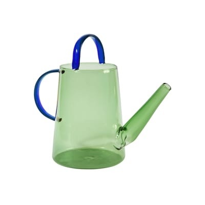 Loop Gießkanne / Gießkanne - 1 L - & klevering blau/grün en glas
