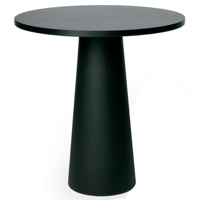 / Pied pour table Container Tischzubehör / H 70 cm - für Tischplatte mit Ø 70 cm - Moooi schwarz en plastikmaterial