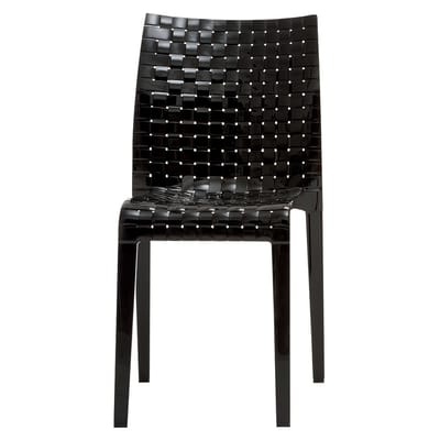 Ami Ami Stapelbarer Stuhl - Kartell schwarz en plastikmaterial