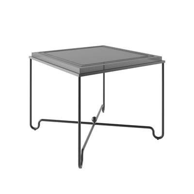 Tropique quadratischer Tisch / 90 x 90 cm - Lochstahl / Matégot, Neuauflage - Gubi beige en metall
